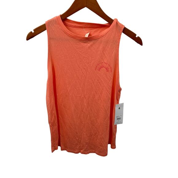SPIRITUAL GANGSTER NWT Find Joy in the Journey Jade Tank in Peach // XS - Picture 1 of 7